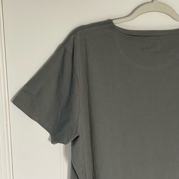 Cuts Sage Green Whale Print AO Curve Hem Short Sleeve Tee- 47024 - Picture 11 of 15